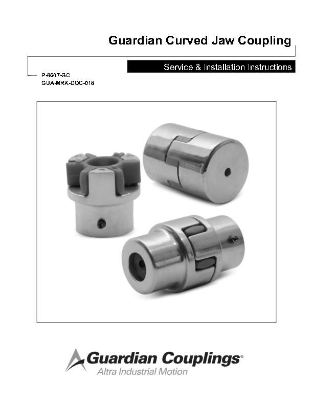 Curved Jaw Coupling Service & Installation Instructions